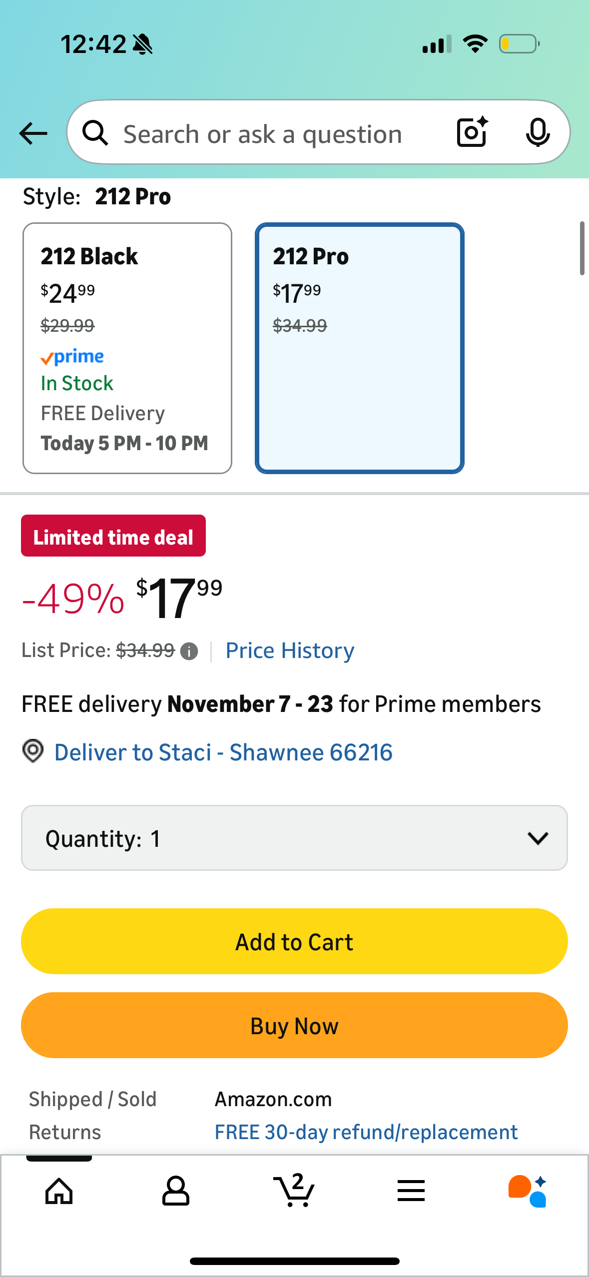 Cooler Master Hyper 212 Pro aRGB CPU Air Cooler, SickleFlow Edge 120 PWM Fan, Composite 4 Copper Heat Pipes, 152mm Tall, Sleek Top Cover, AMD Ryzen AM5|AM4, Intel LGA 1851|1700 Brackets