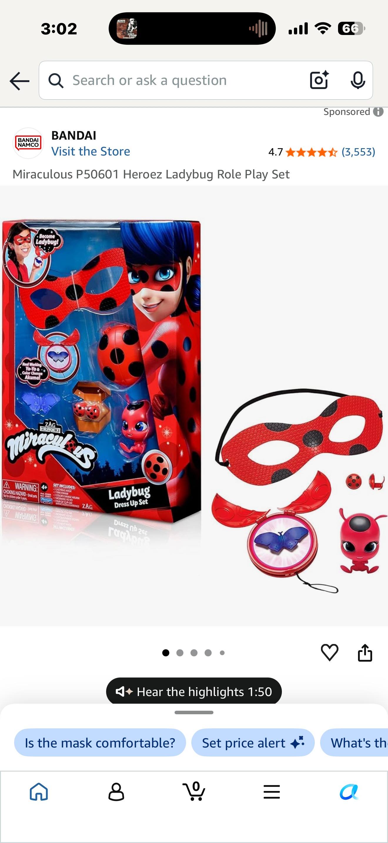 Miraculous P50601 Heroez Ladybug Role Play Set