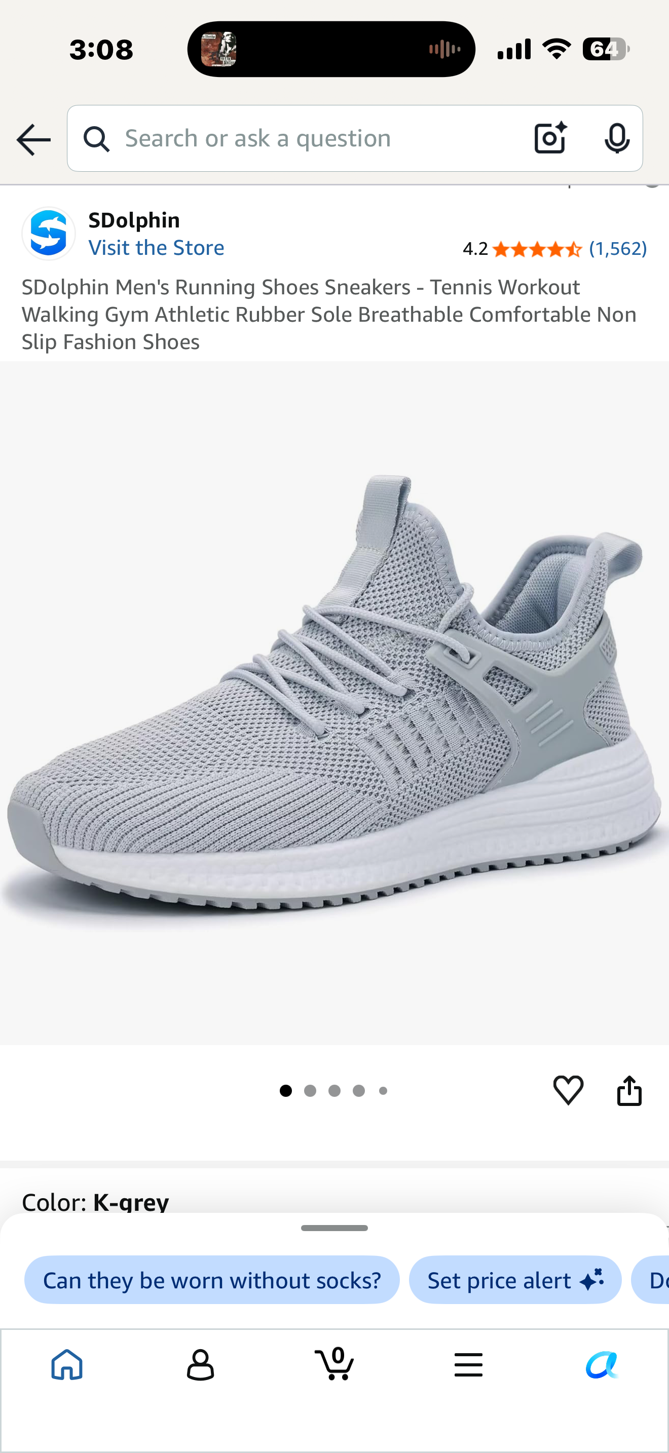 SDolphin Men's Running Shoes Sneakers - Tennis Workout Walking Gym Athletic Rubber Sole Breathable Comfortable Non Slip Fashion Shoes (Size 40)