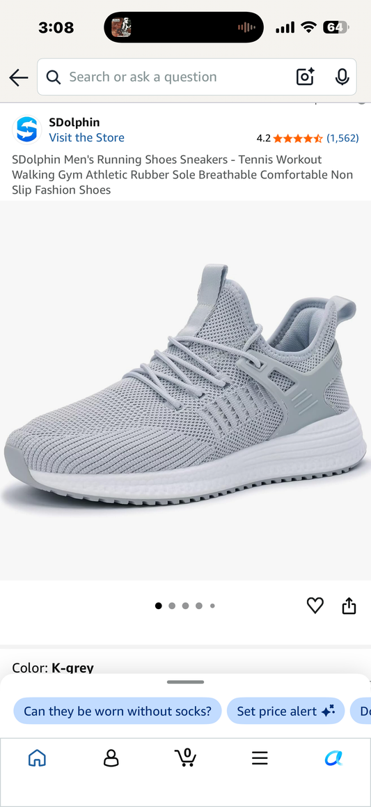 SDolphin Men's Running Shoes Sneakers - Tennis Workout Walking Gym Athletic Rubber Sole Breathable Comfortable Non Slip Fashion Shoes (Size 40)