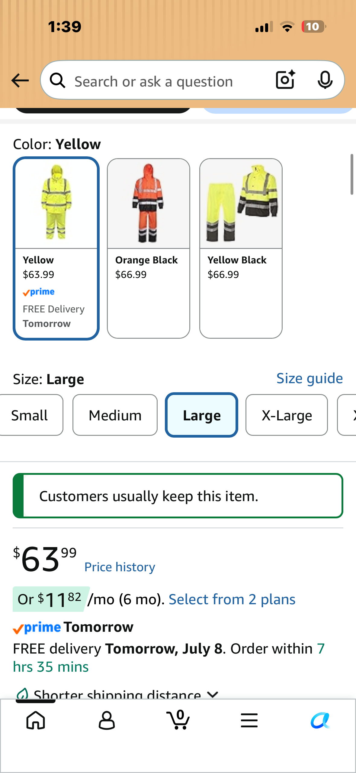 Safety Rain Set/Jacket Reflective High Visibility Yellow Black JK-03 / Pants Lime ANSI 150D Heavy Duty PANTS-03 (Size Large)
