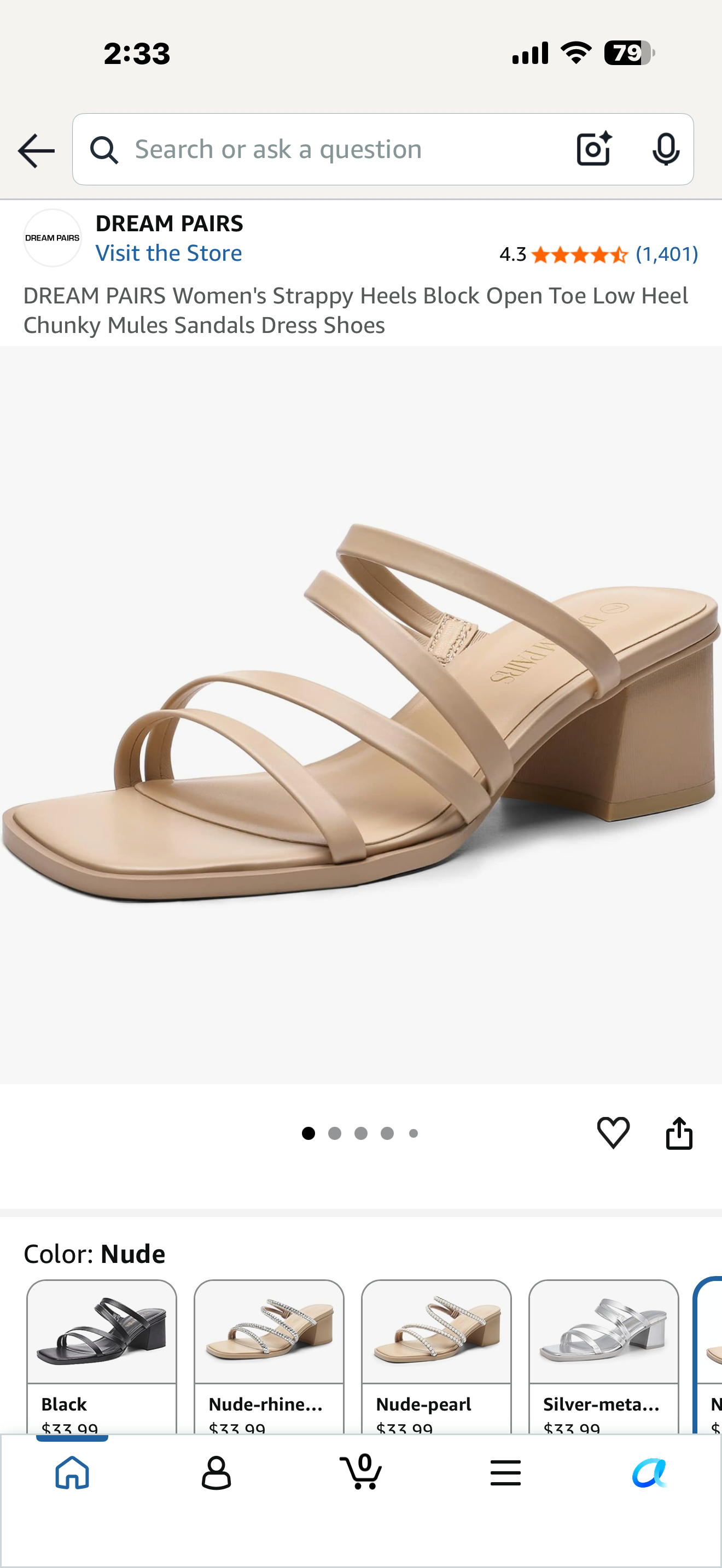 DREAM PAIRS Women's Strappy Heels Block Open Toe Low Heel Chunky Mules Sandals Dress Shoes (Gold, Size 9)