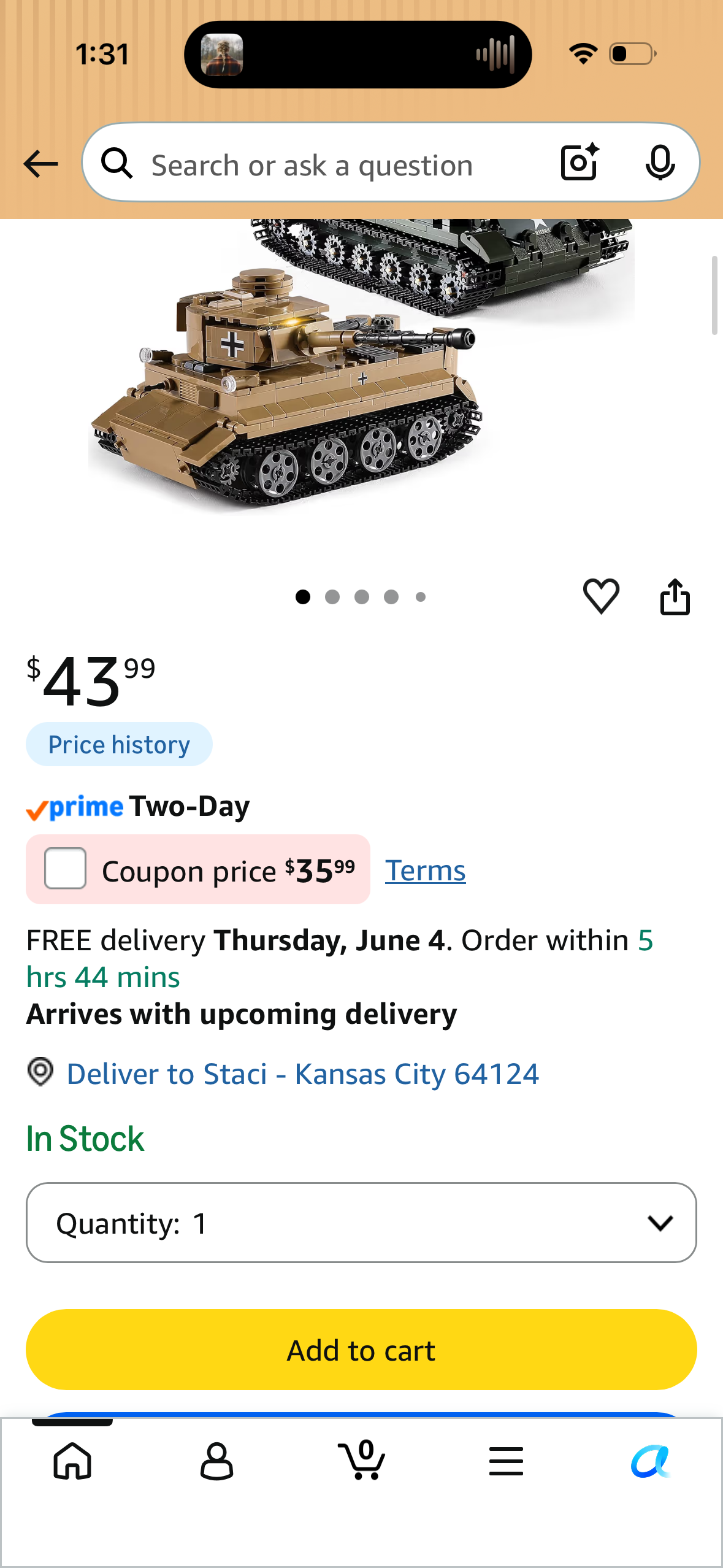 WW2 Military Tank Building Set Compatible with Lego, Light-Up German Tiger I and US M26 Pershing Army Model Kit with 1195 Pieces, Gift for Kids Ages 8+, Fans and Adults Collectors