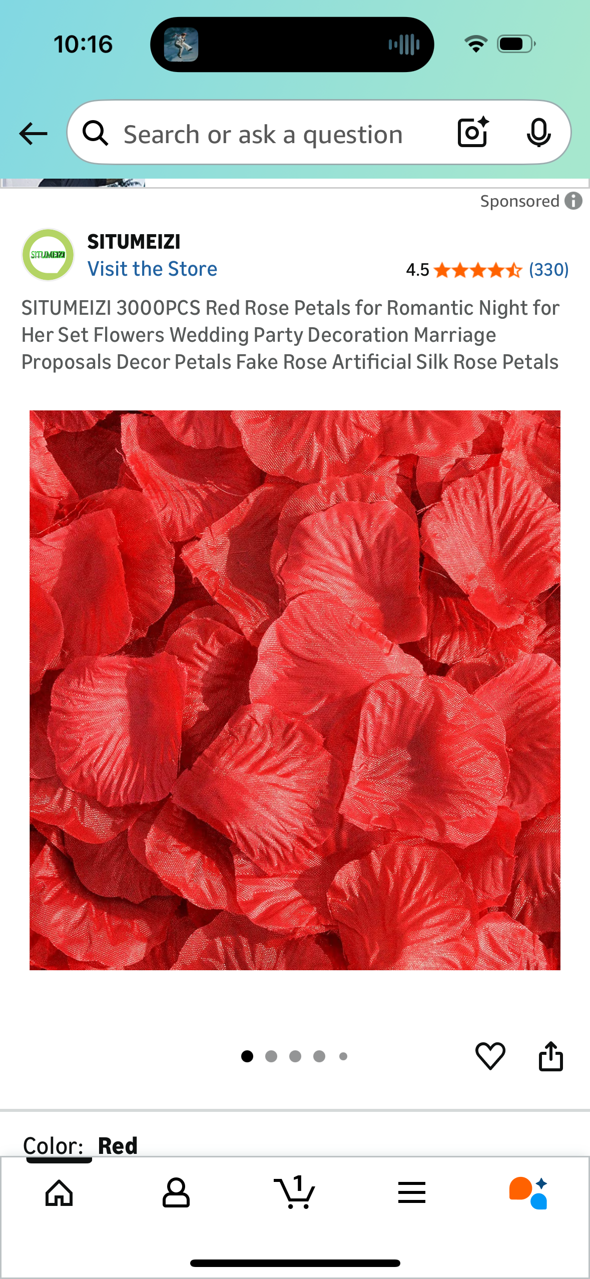 SITUMEIZI 3000PCS Red Rose Petals for Romantic Night for Her Set Flowers Wedding Party Decoration Marriage Proposals Decor Petals Fake Rose Artificial Silk Rose Petals