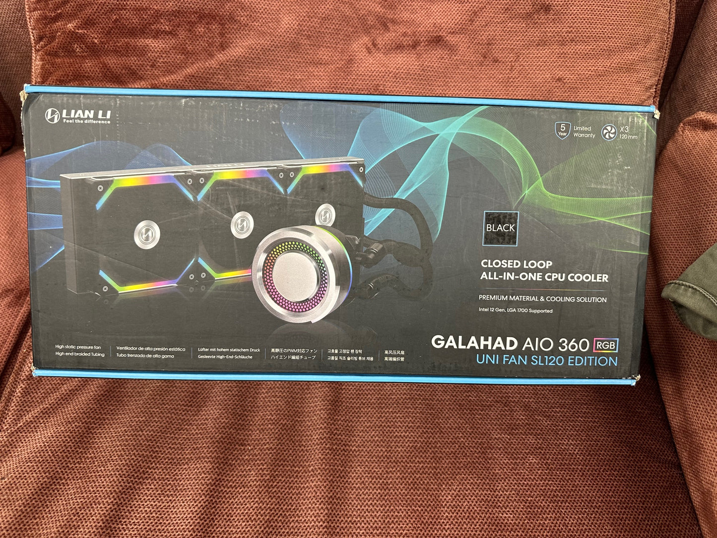 Lian-Li Galahad II Trinity SL-INF 360mm All-In-One ARGB CPU Liquid Cooler - Black
