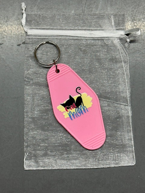 Hotel Keychain - Cat Mom