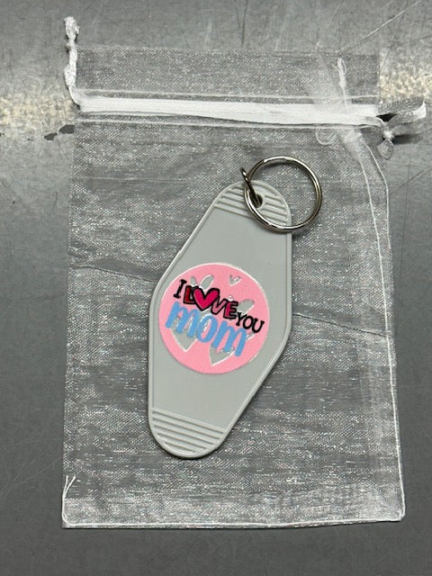 Hotel Keychain - I Love You Mom
