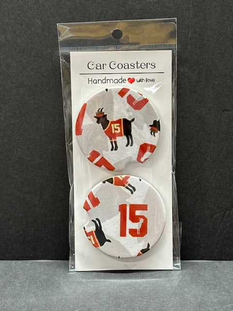 The Goat - 2-Pack Ceramic Car Coasters