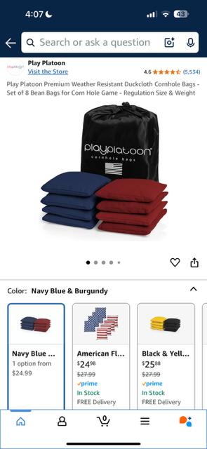 Premium Cornhole/Bean Bags