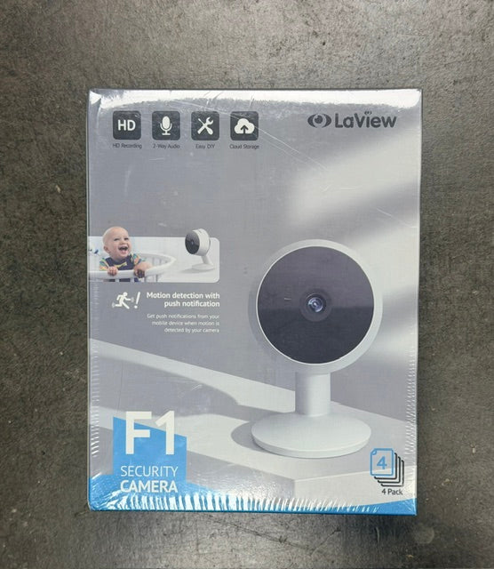 Laview 3MP Indoor Security Camera, White 5G (4-PK)