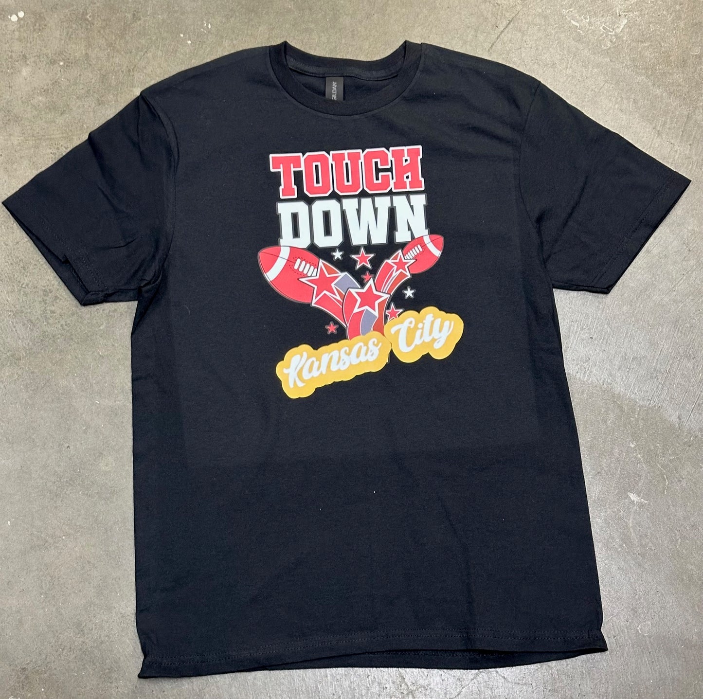 Touchdown KC - Kansas City Super Soft T-Shirt (Black)