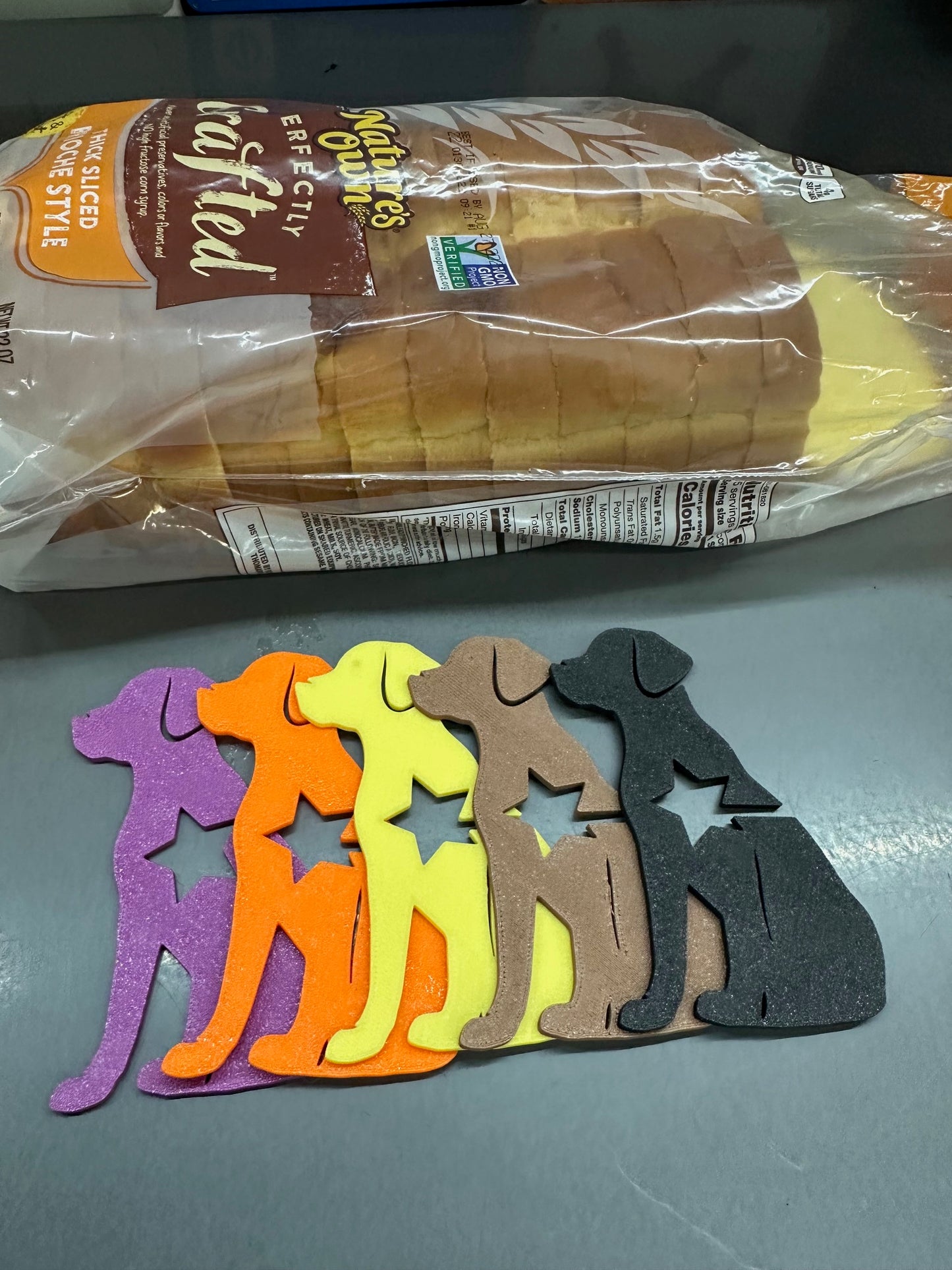 5-Pack Labrador Funny Dog Bread Bag Clips