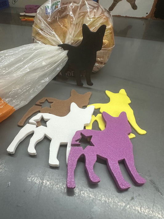 5-Pack French Bulldog Funny Dog Bread Bag Clips