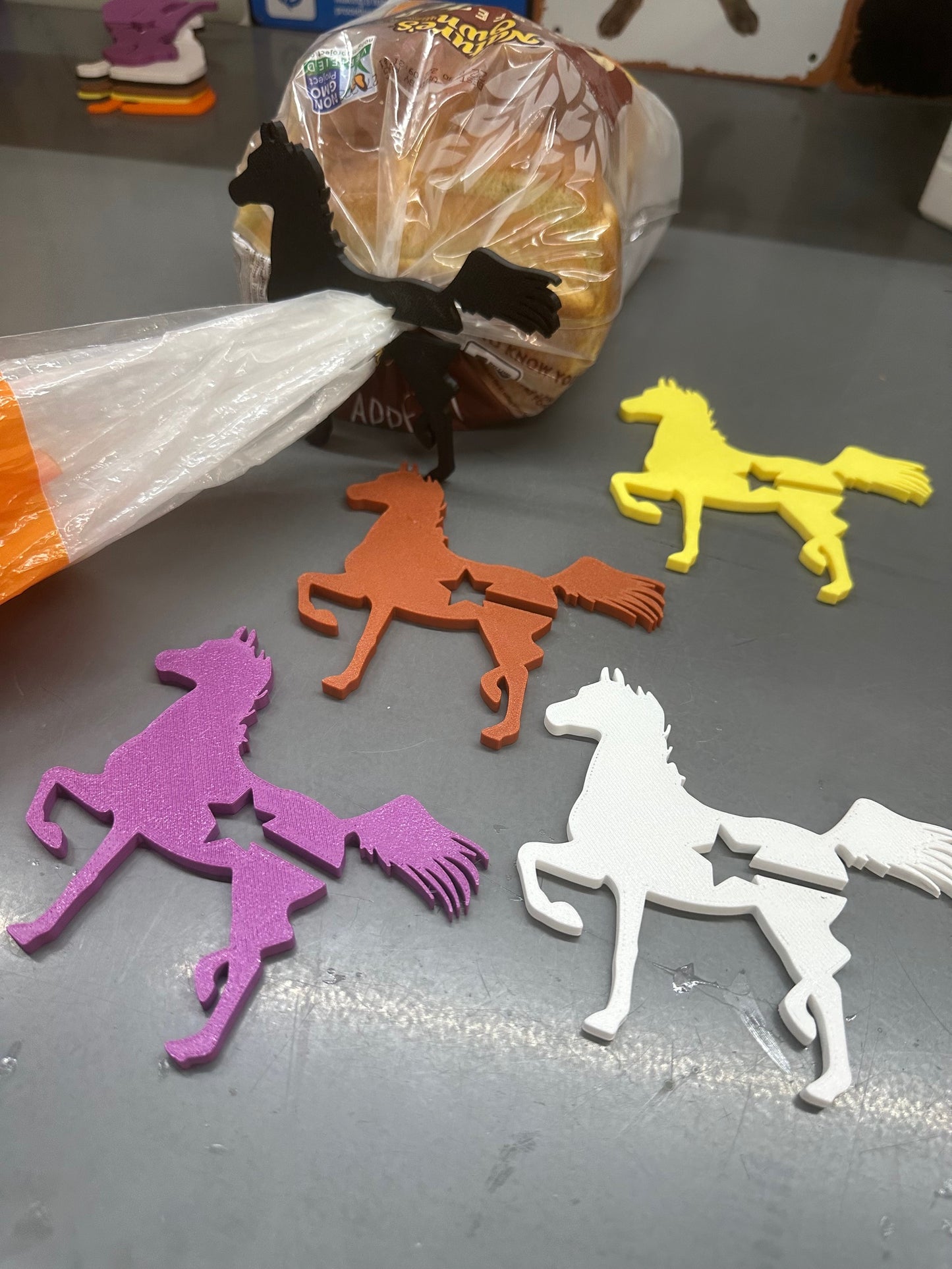 5-Pack Horse Funny Bread Bag Clips