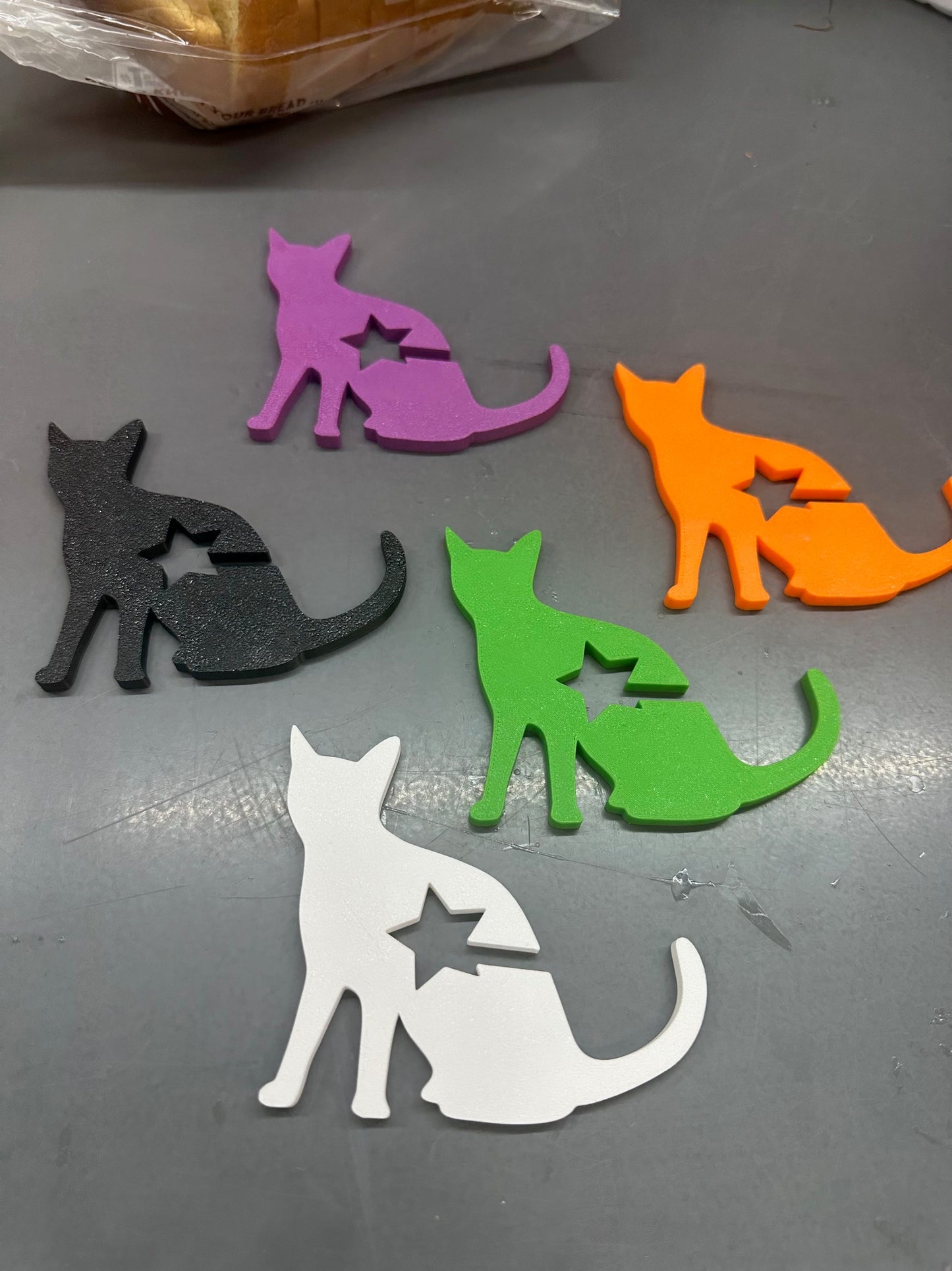 5-Pack Cat Funny Bread Bag Clips