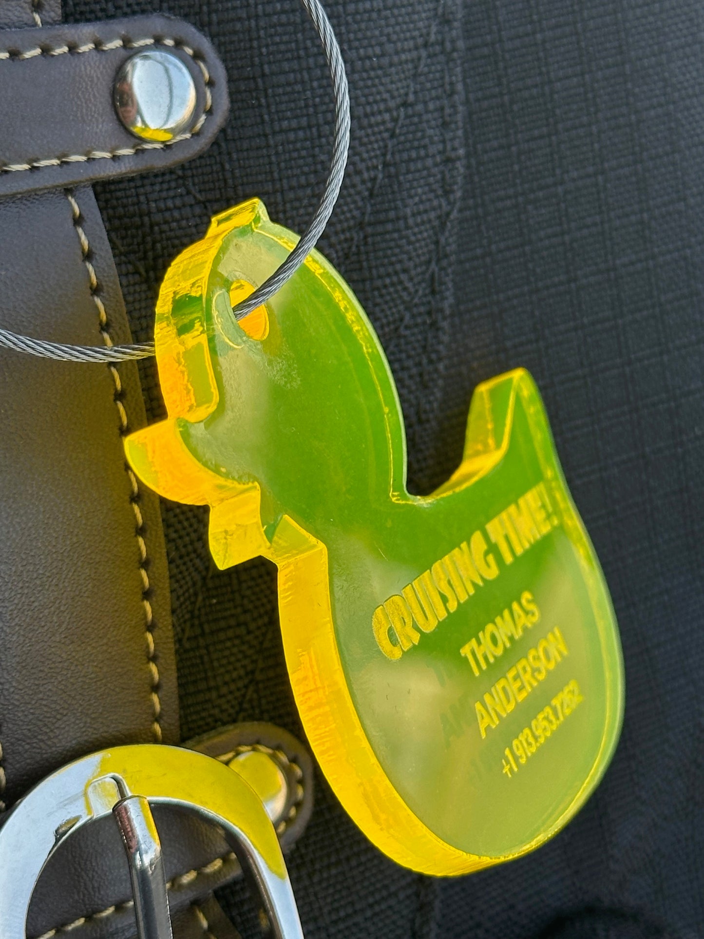 Cruising Time! Personalized Luggage/Bag Tag - Yellow Duck