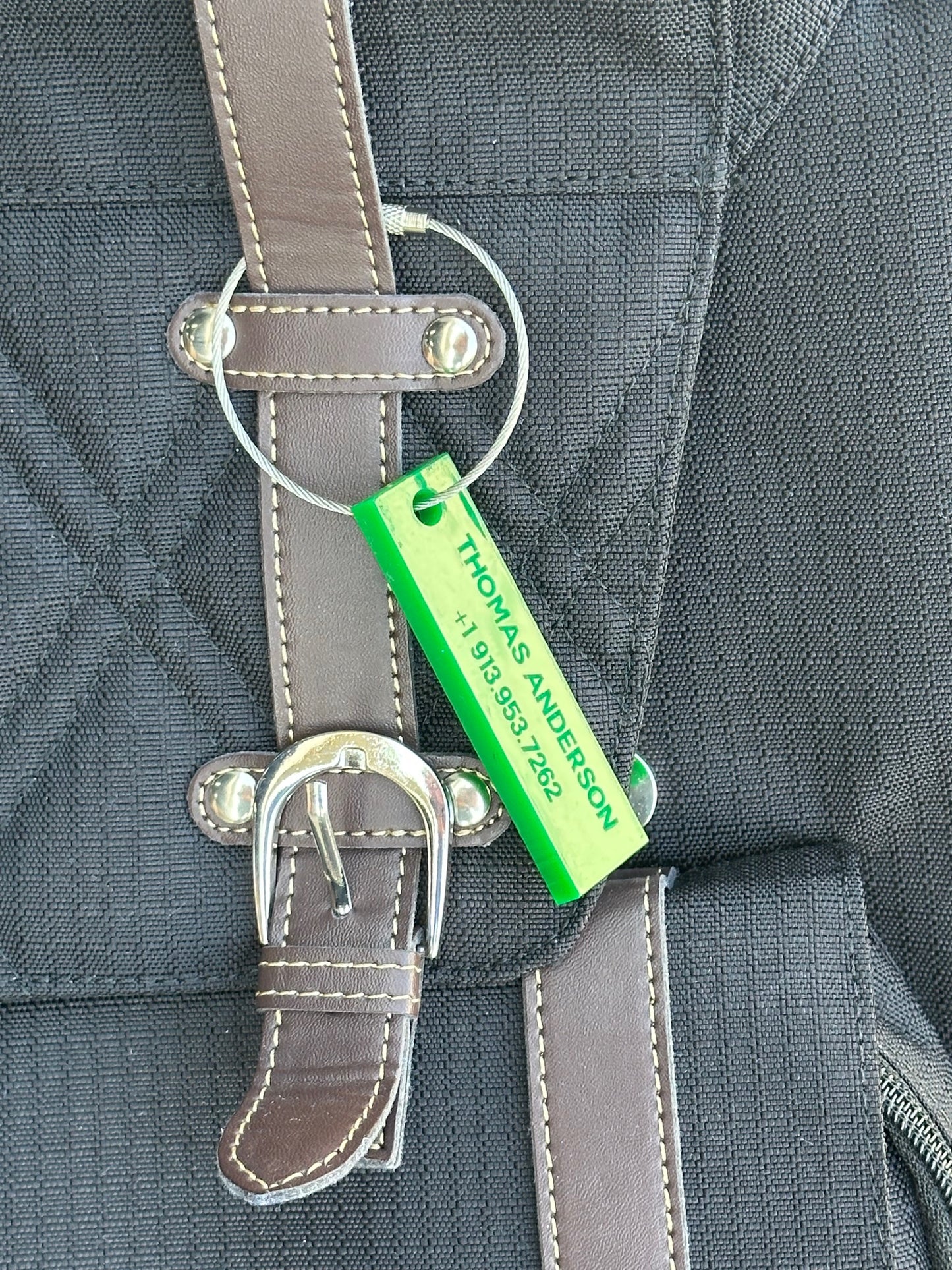 Rectangular .75" x 2.75"  Personalized Luggage/Bag Tag