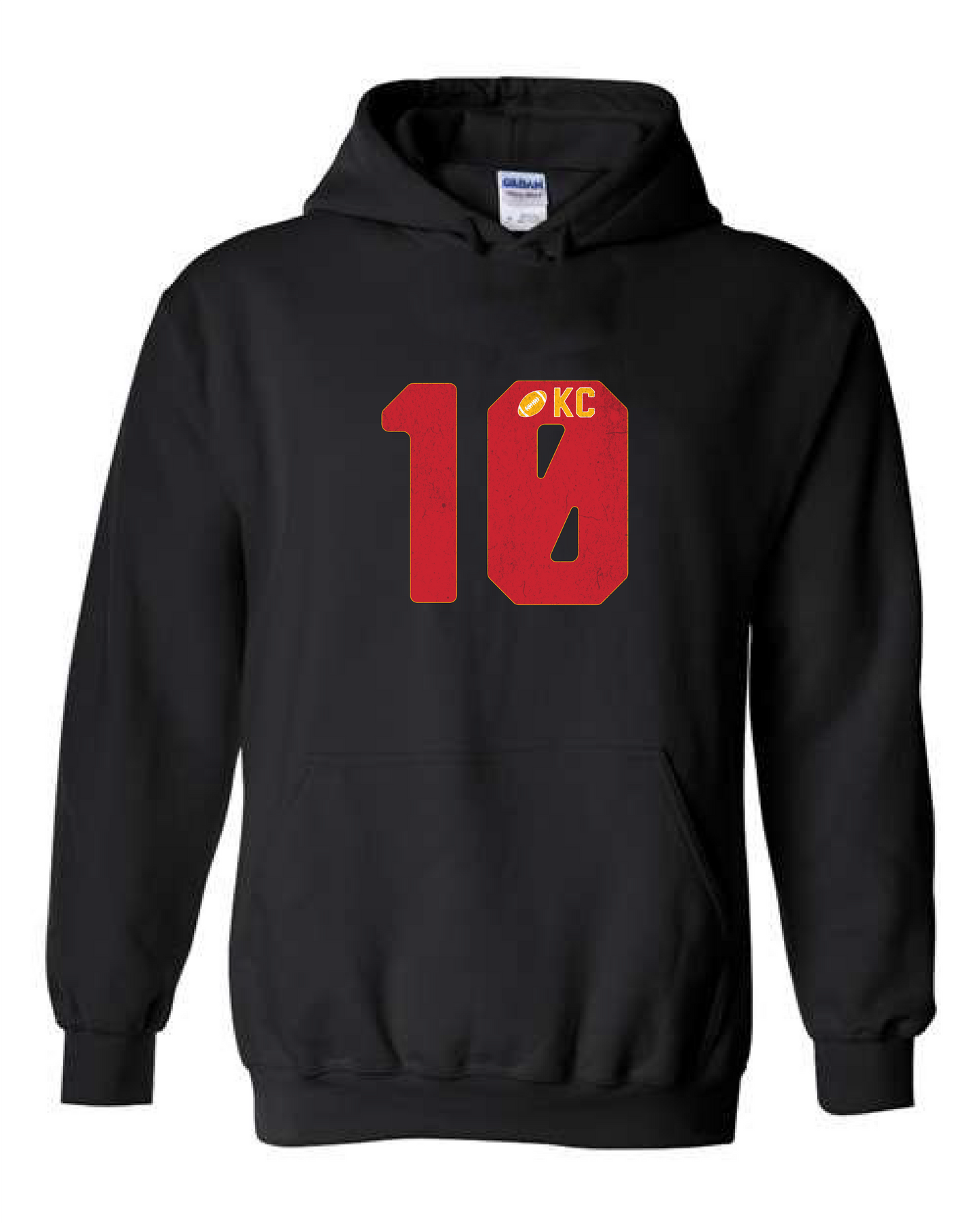 KC Football #10 (Crewneck & Hooded Sweatshirts Available, Youth & Adult Sizes)