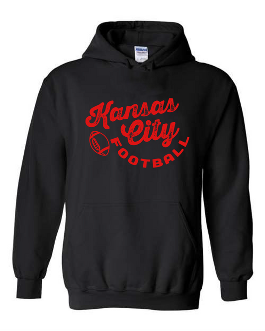 Kansas City Football (Crewneck & Hooded Sweatshirts Available, Youth & Adult Sizes)