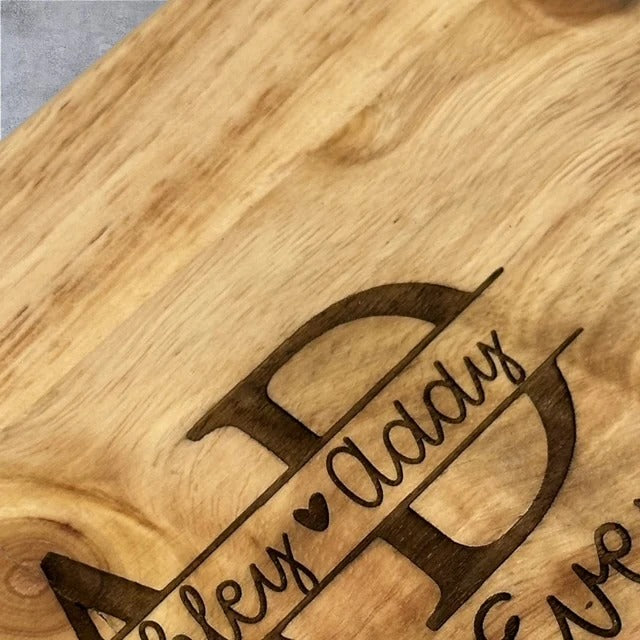 Personalized Best Dad Ever Wood Cutting/Charcuterie Board 13" x 5.5"