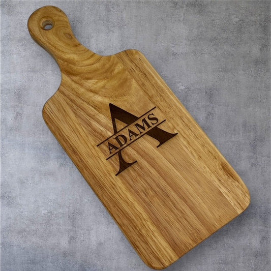 Personalized Monogram Name Wood Cutting/Charcuterie Board 13" x 5.5"
