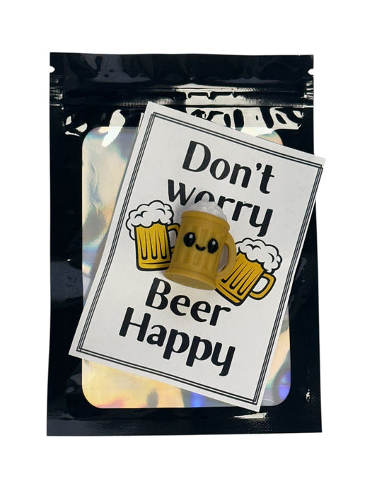 Don't Worry Beer Happy Card & Tiny Beer
