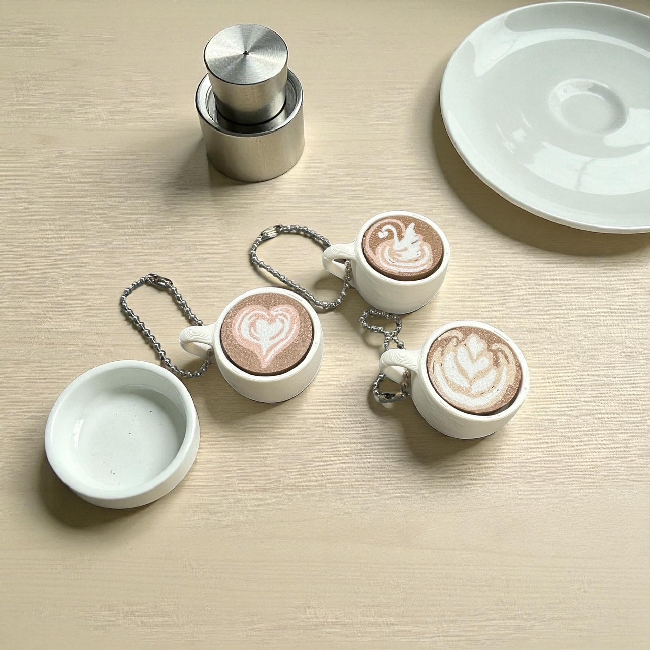 Set of 3 - Latte Mug Clicker Fidgets