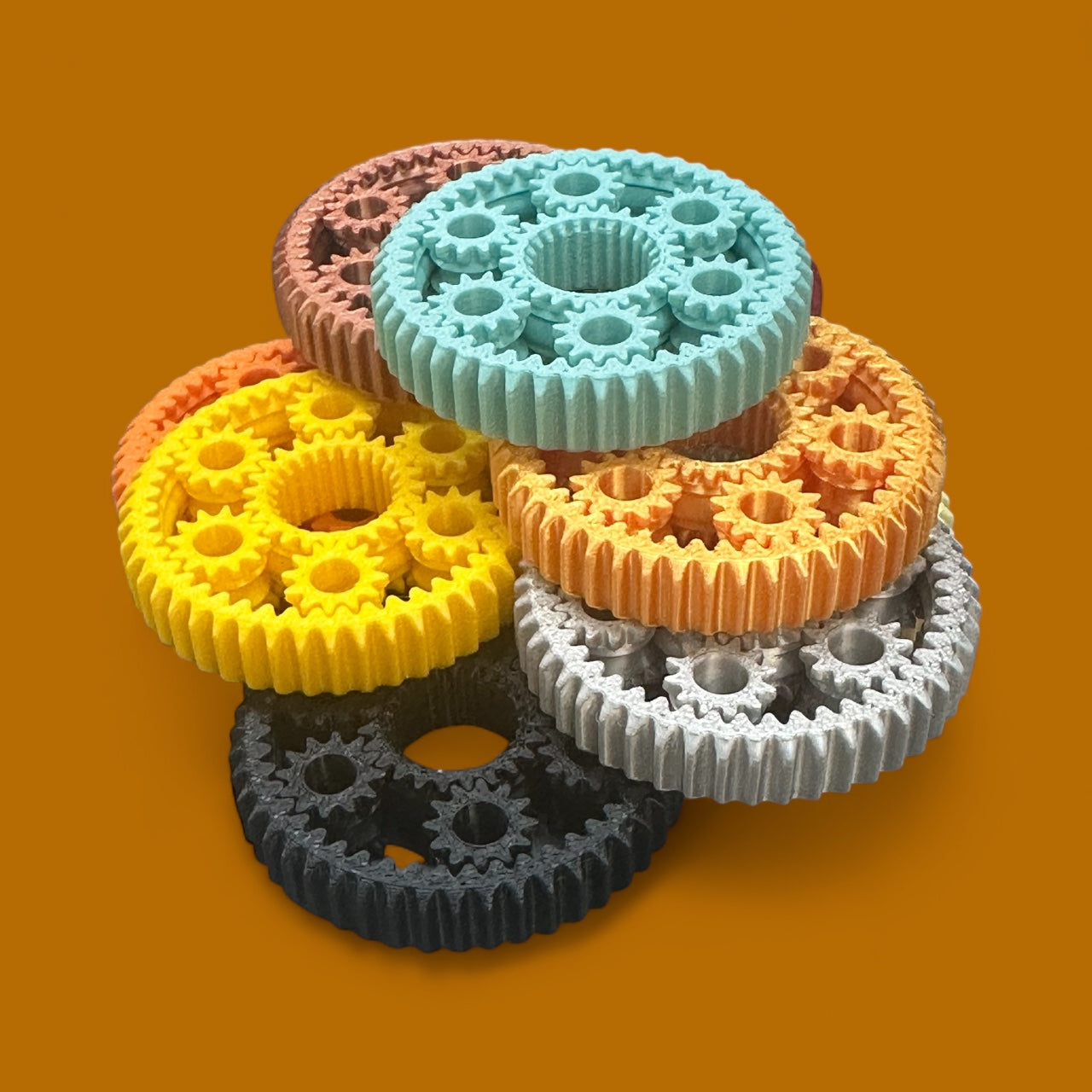 5-Pack Spinning Gear Fidgets