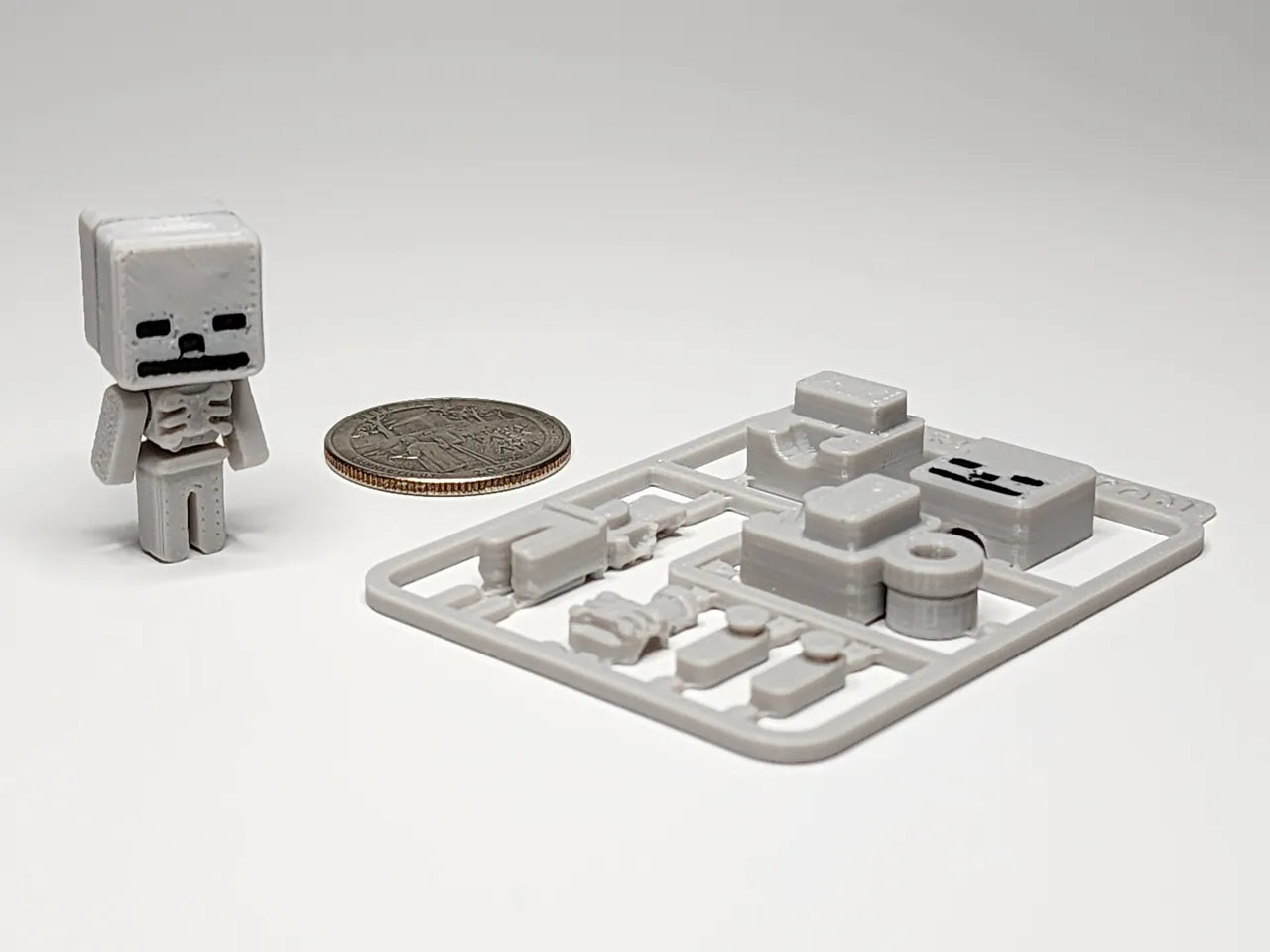 Minecraft Inspired Mini Building Kit Card - Skeleton