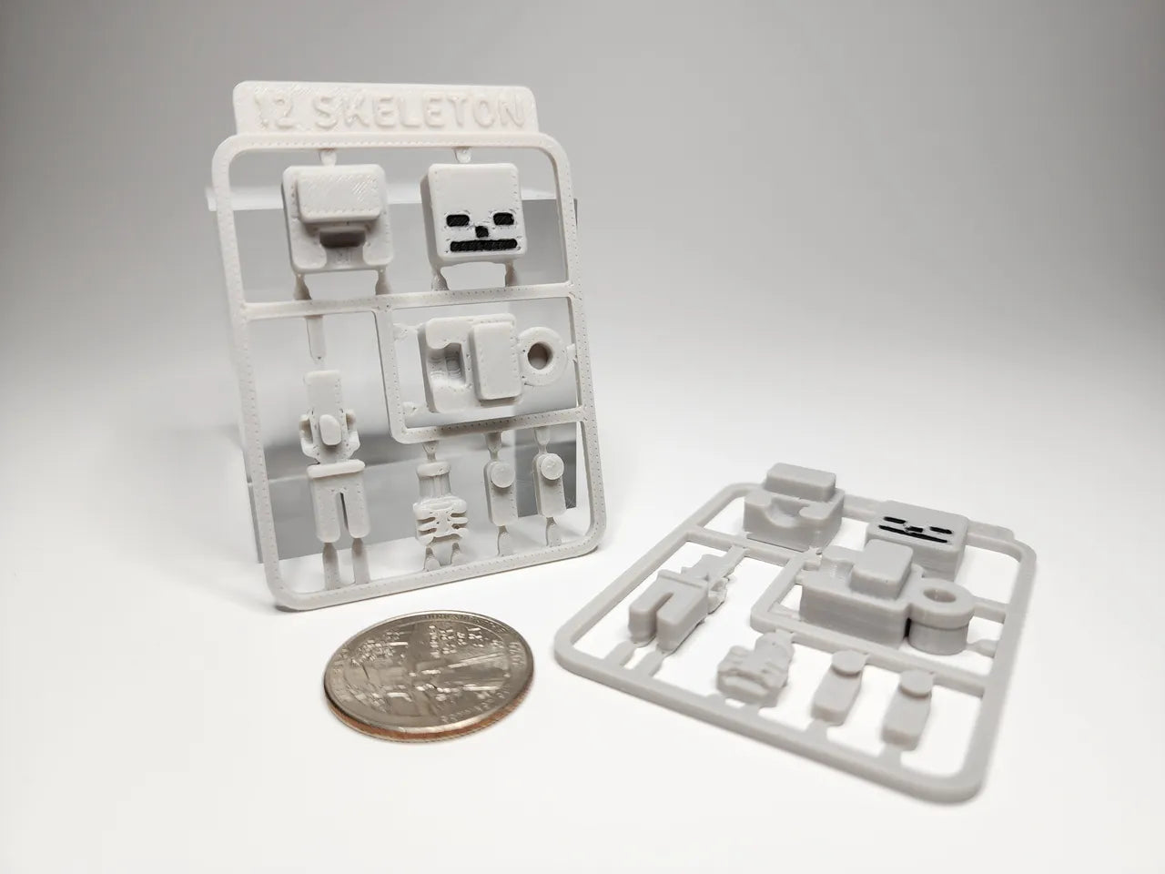 Minecraft Inspired Mini Building Kit Card - Skeleton