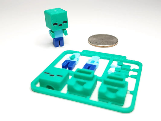 Minecraft Inspired Mini Building Kit Card - Zombie
