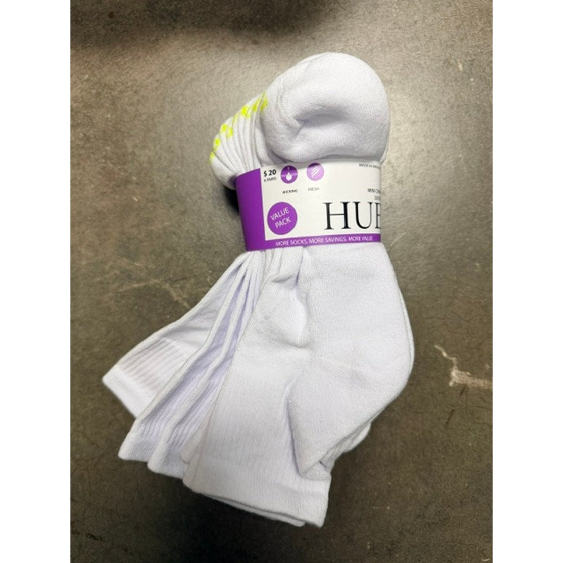 Hue Women's Mini Crew Socks 6-Pack (White)