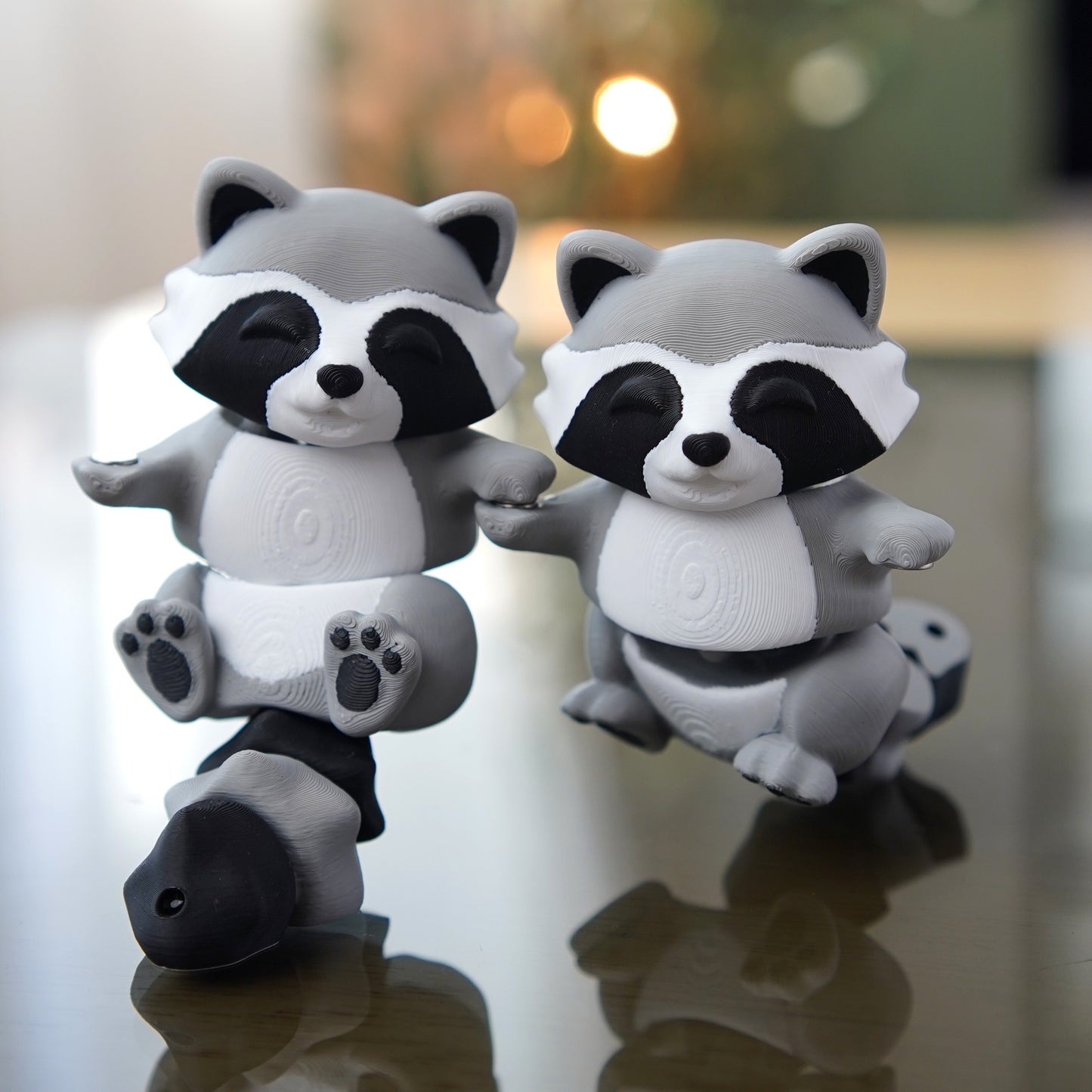 Two Rascally Racoons & Their Trash Can Fidget Set