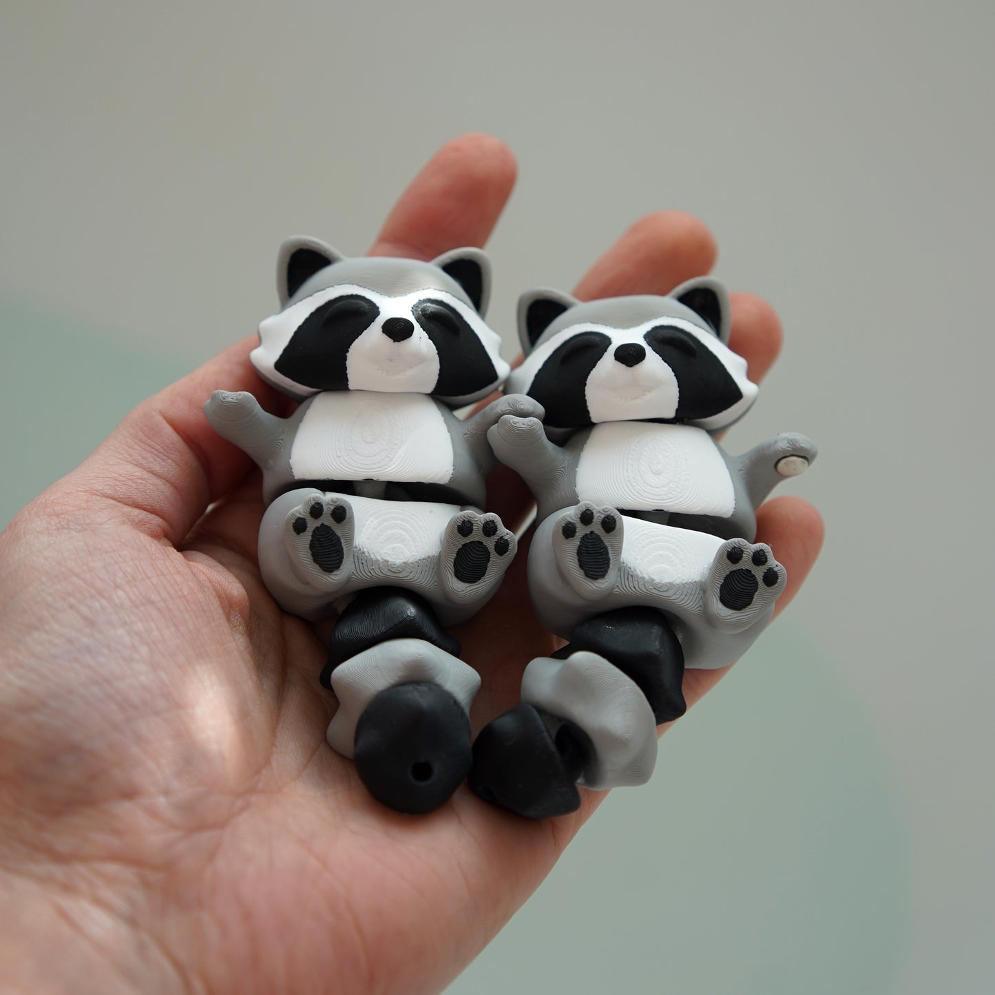 Two Rascally Racoons & Their Trash Can Fidget Set