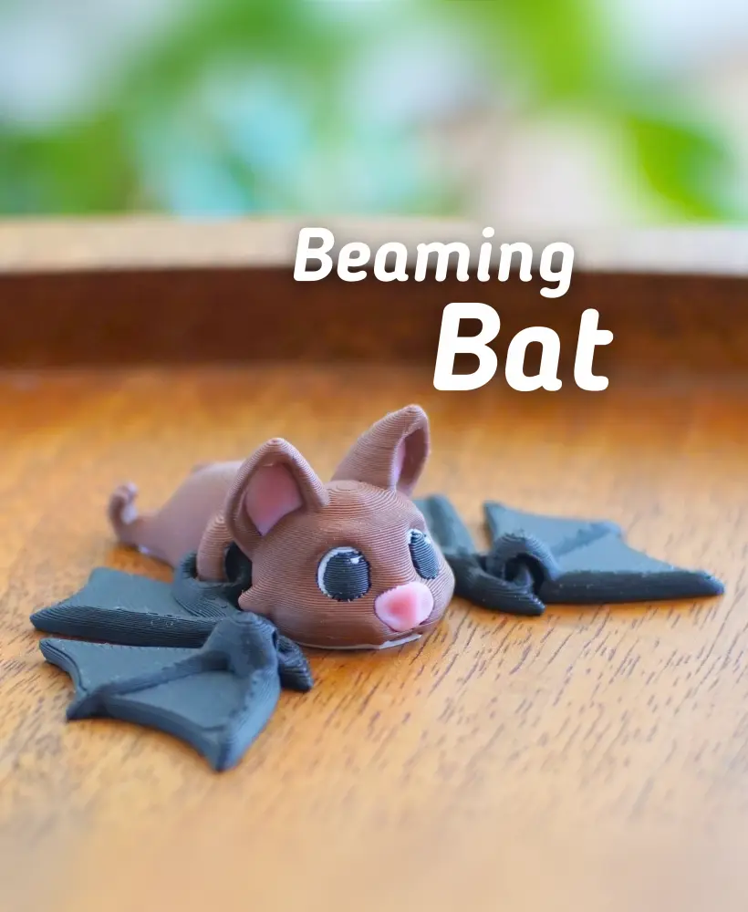 Beaming Bat Articulating Fidget Toy