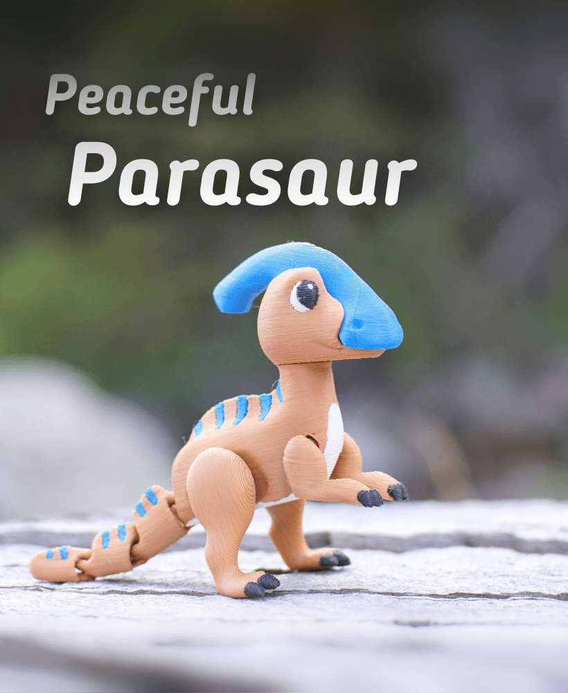 Peaceful Parasaur Articulating Fidget Toy
