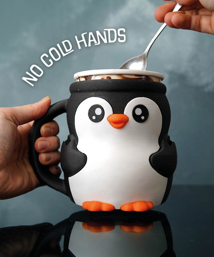 Pebbles The Penguin Ice Cream Pint Holder